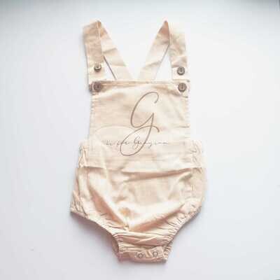 Personalised Biscuit Summer Romper Personalised Biscuit Summer Romper
