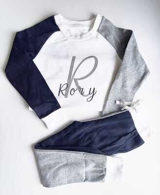 Black and Grey  Loungewear Set