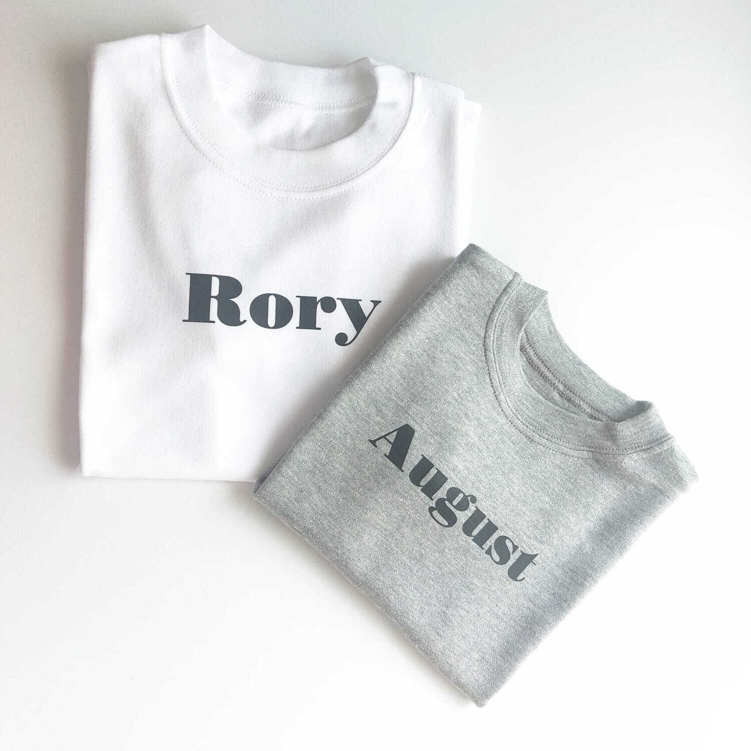 Personalised Name T Shirt