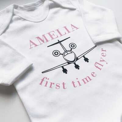 First Time Flyer babygrow