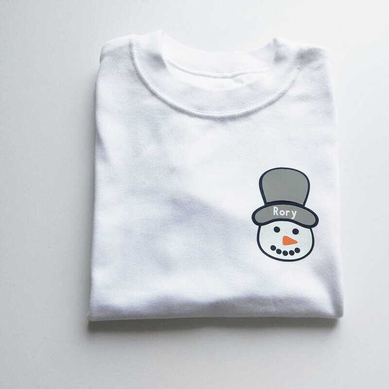 Snowman personalised T-shirt