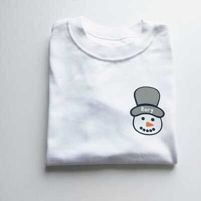 Snowman personalised T-shirt