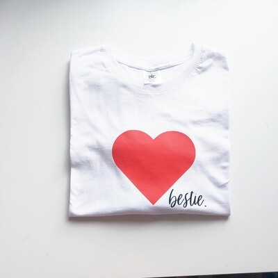 hearts bestie top - Adult