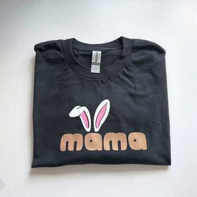 Bunny Mama  Top Black- Adult
