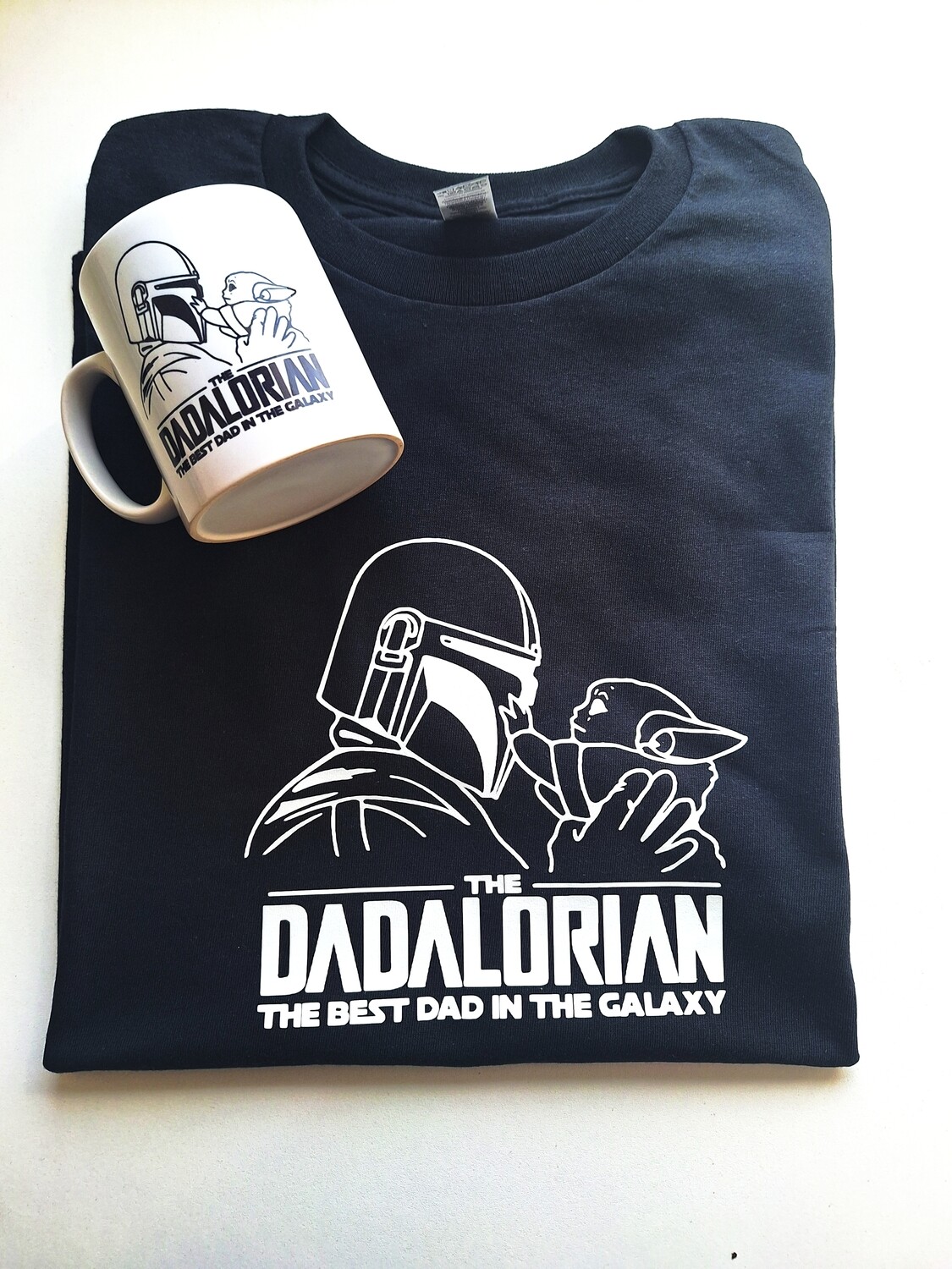 The Dadalorian (The best dad in the galaxy) -Adult Top and Mug set