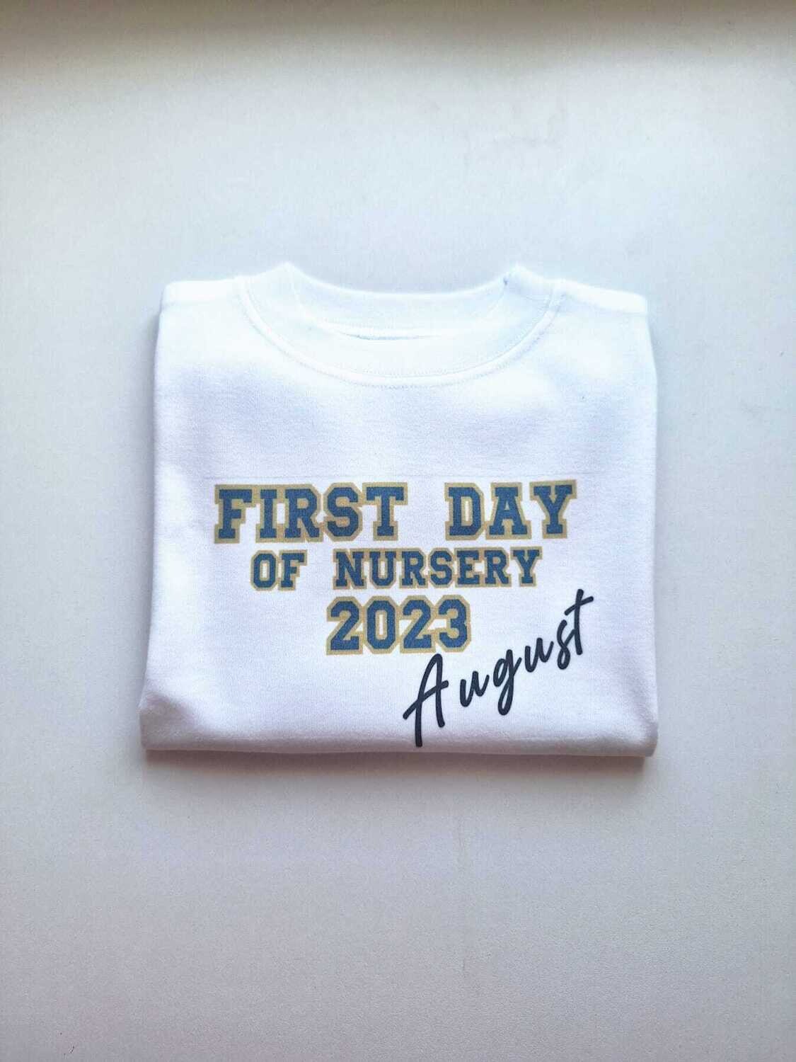 First Day of Nursery  Top