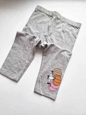 Pumpkin  Leggings Grey