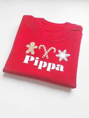 Winter Limited Edition Red Named top - child Winter Limited Edition Red Named top - child