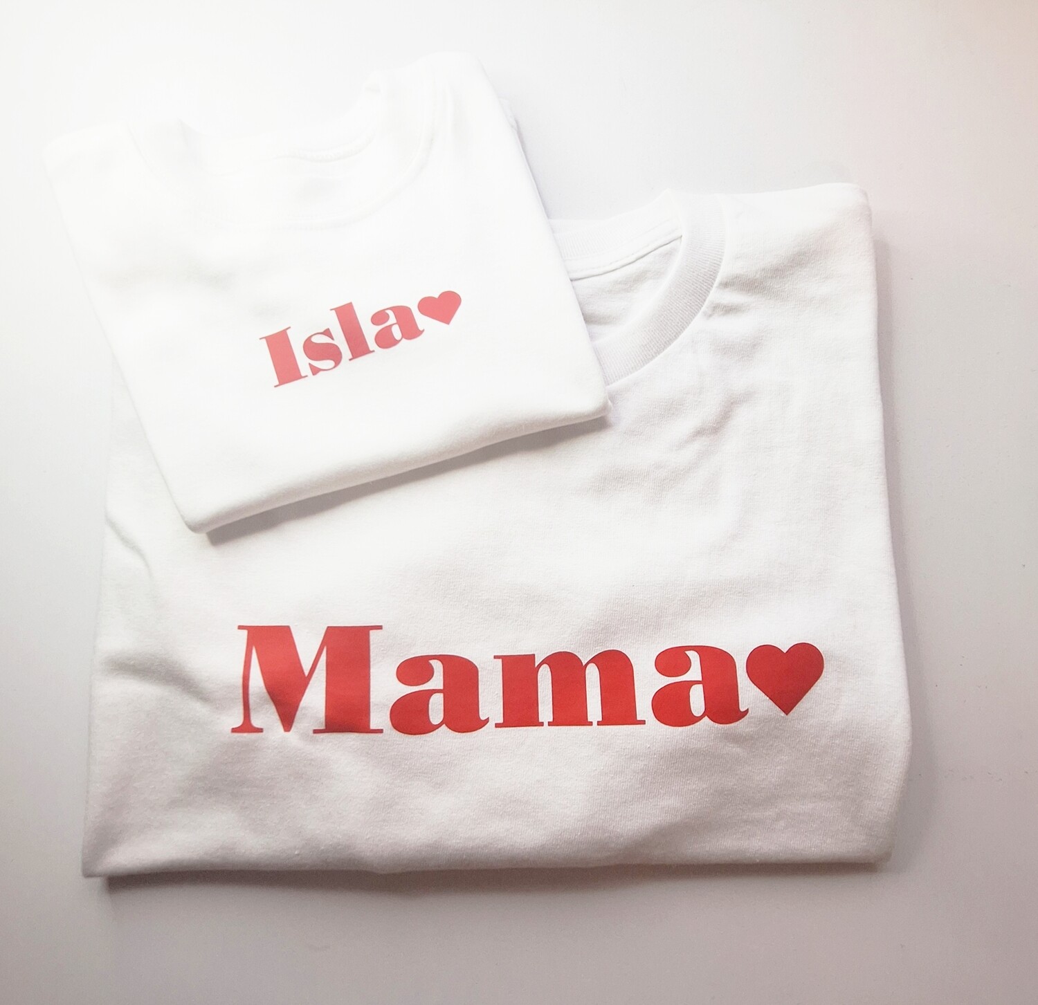 Personalised name heart sweater - Adult