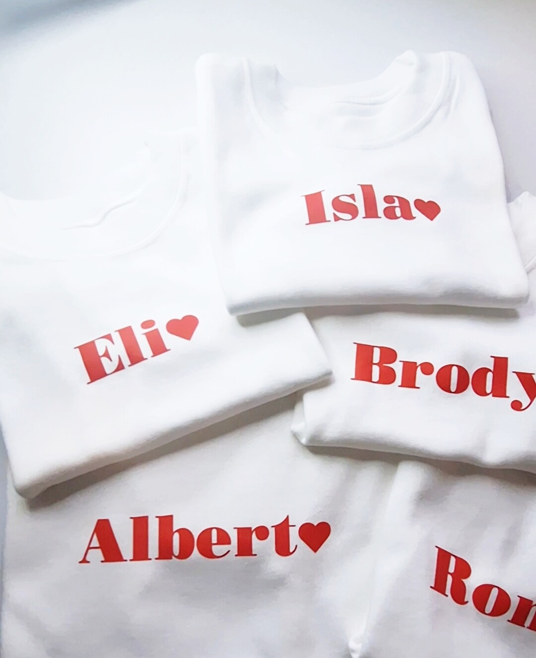 Personalised name heart - child