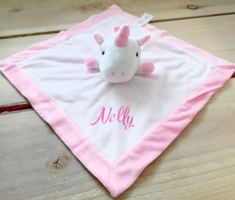 Personalised Unicorn Baby Comforter