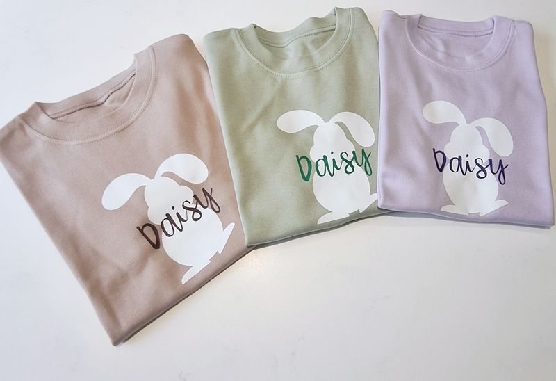 Personalised bunny tail sweater