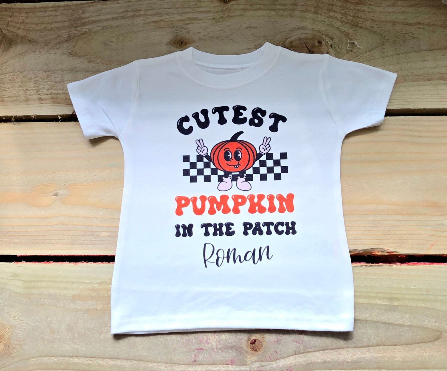 Retro pumpkin top