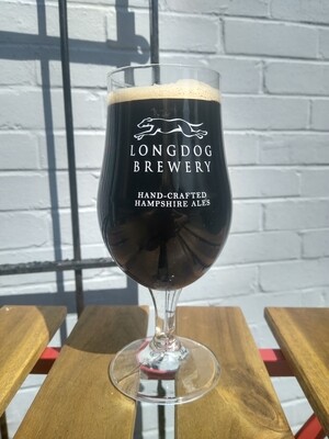 Longdog half pint glass