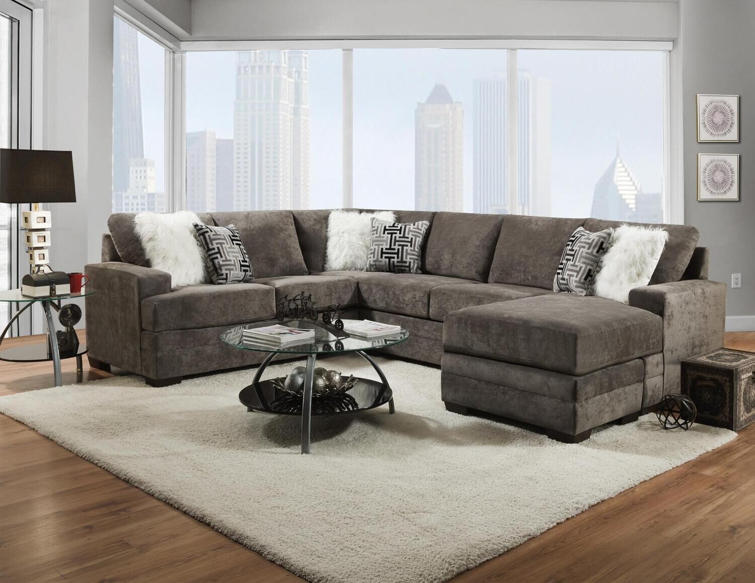 2760 Cloud Charcoal Sectional