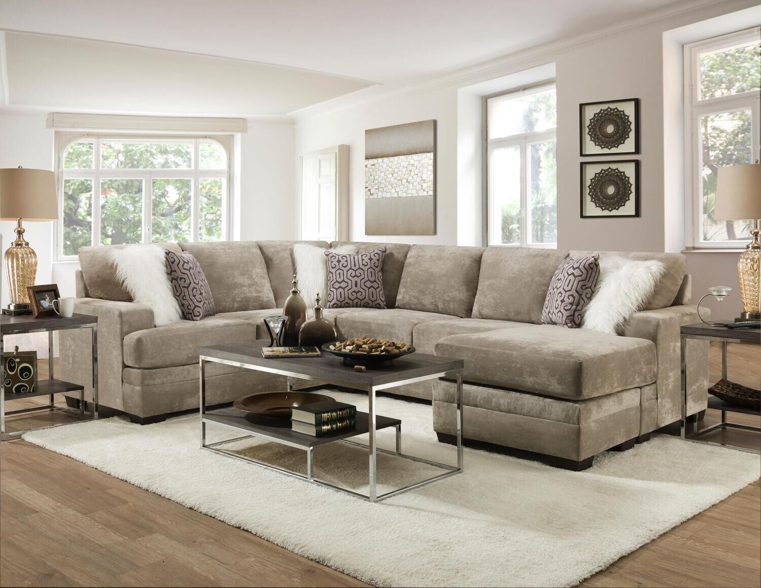 2660 Heart Cement Sectional