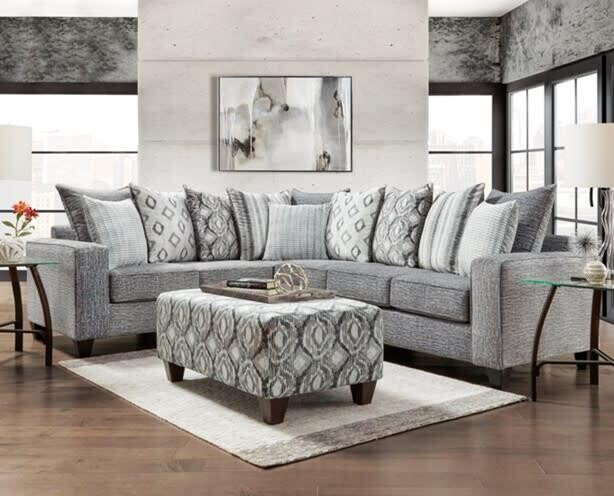 5850 Stone Wash Charcoal Sectional