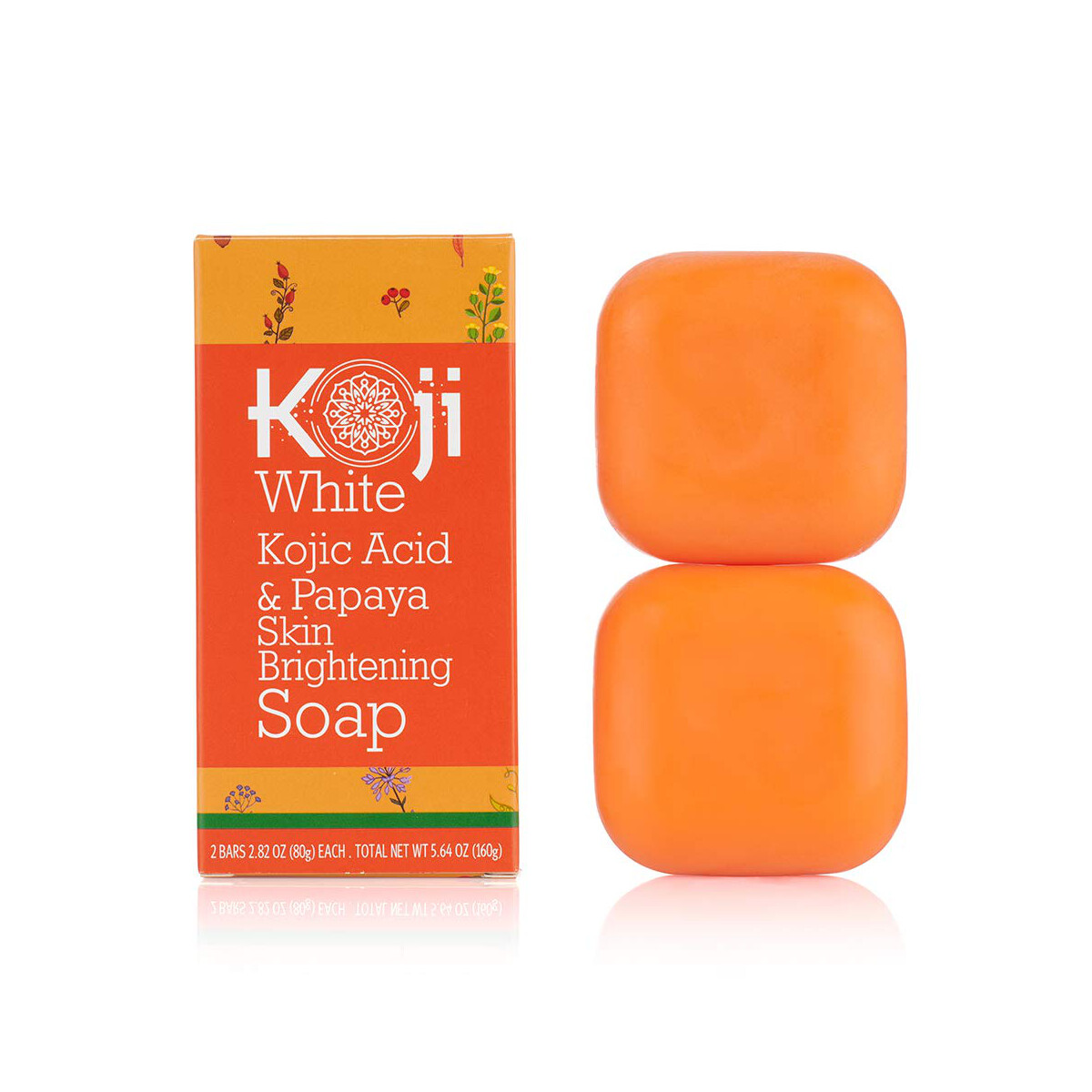 Koji White Kojic Acid & Papaya Skin Brightening Soap (2 Bars) (T)