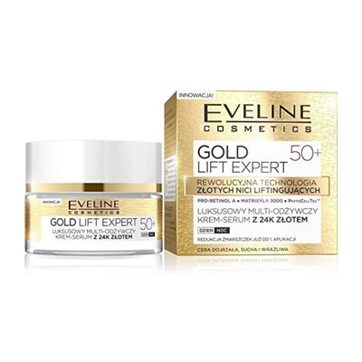 Eveline Cosmetics 24K Gold Lift Expert 50+ Day/Night Face Cream-Serum 50ml (T)