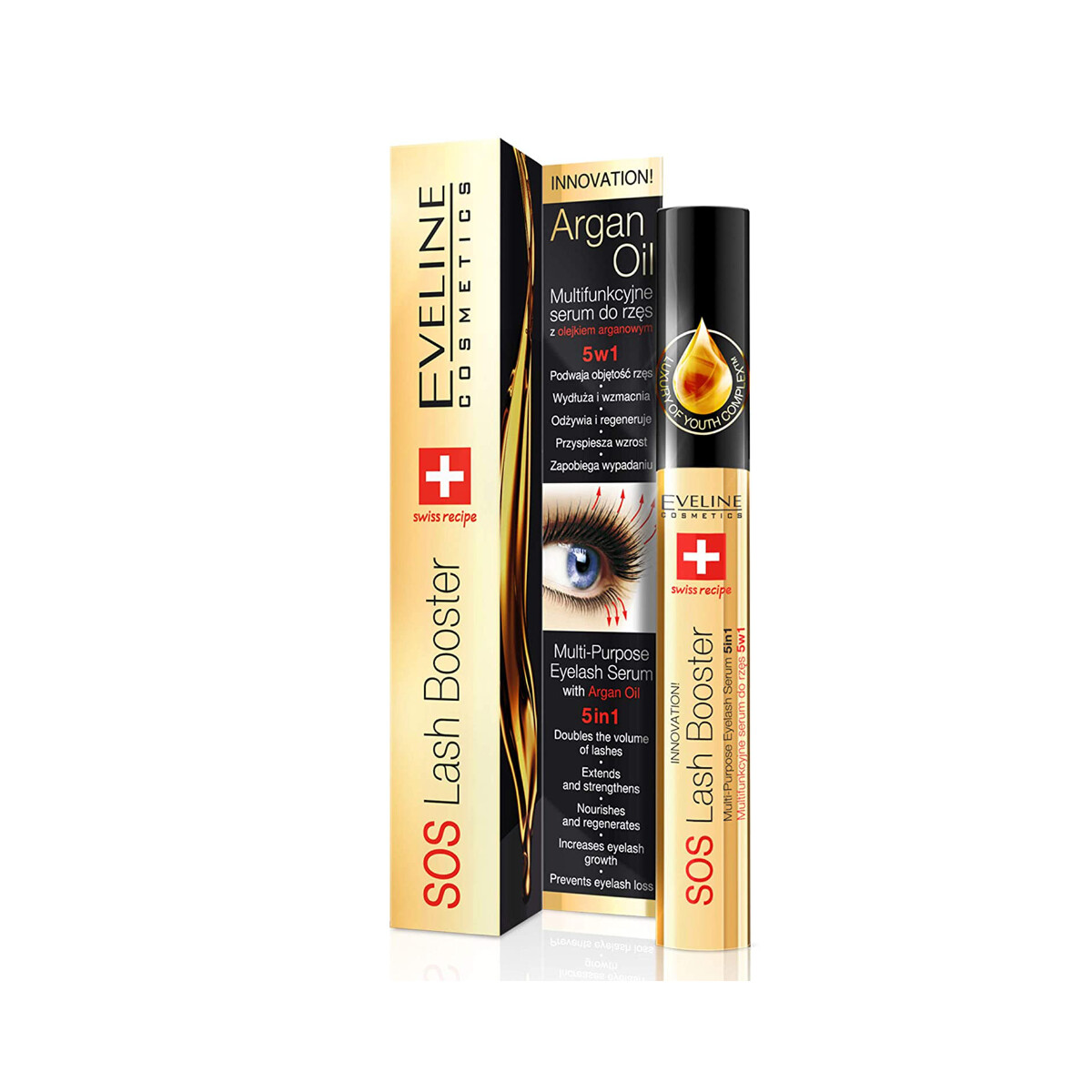 Eveline Cosmetics SOS Lash Booster with Argan Oil (T)