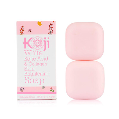 Koji White Kojic Acid & Collagen Skin Brightening Soap (2 Bars) (T)