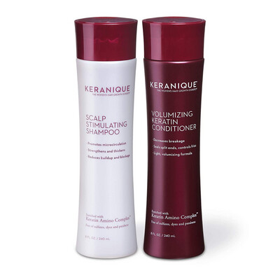 Keranique Shampoo and Conditioner Set for Hair Growth and Thinning Hair (8 Fl Oz) (T)