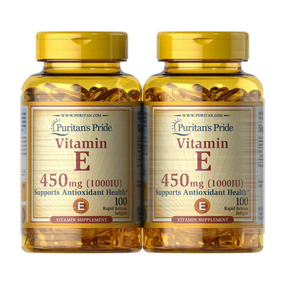 Puritans Pride Vitamin E Supports Immune Function, 450mg 100 count (1 Bottle) (Z)