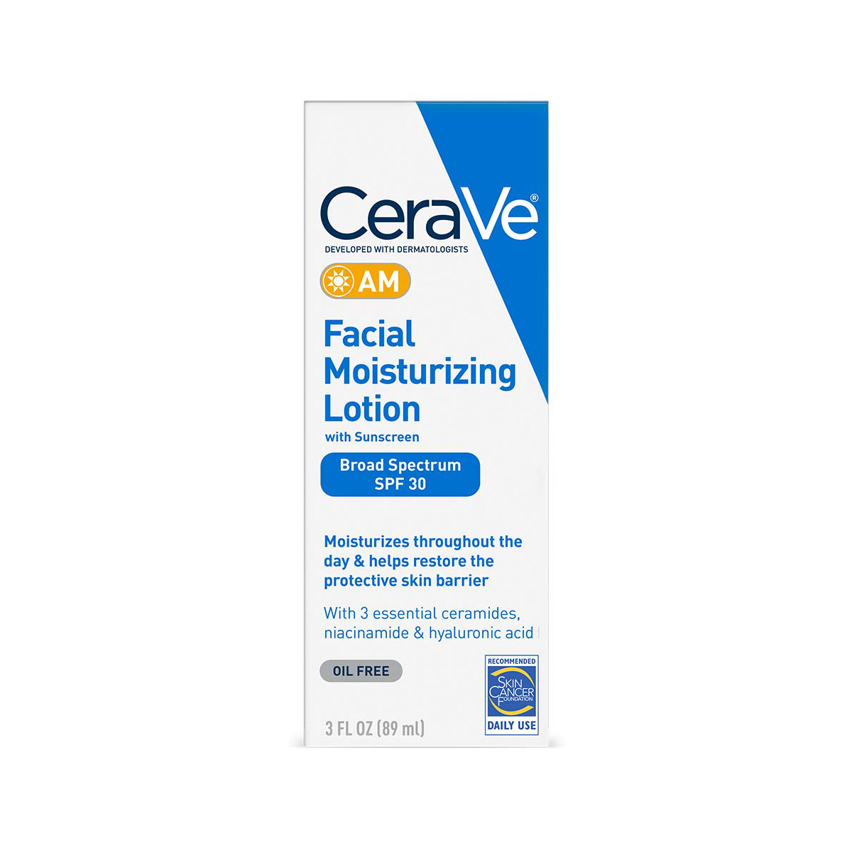 CeraVe AM Facial Moisturizing Lotion SPF 30 3oz (T)