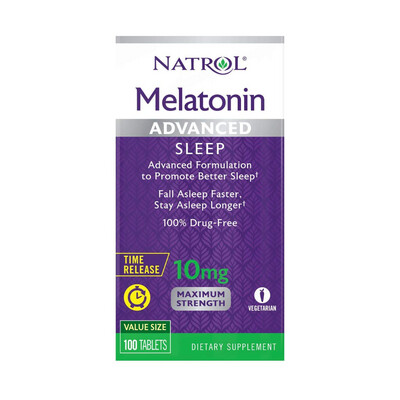 Natrol Melatonin Advanced Sleep Tablets with Vitamin B6 (100 count) (Z)