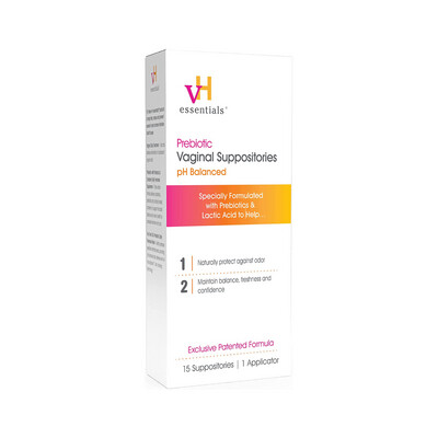 Prebiotic PH Balanced Vaginal Suppositories Box, Original Version (15 Count) (Z)