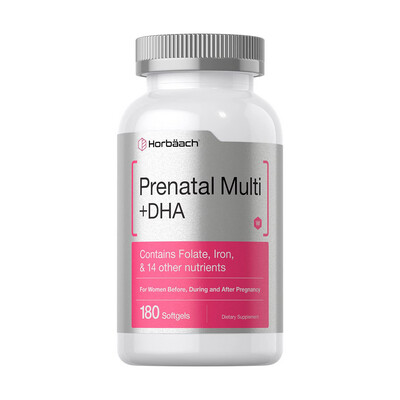 Women's Prenatal Multivitamin with DHA, Iron and Folic Acid (180 soft gels)