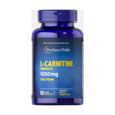 Puritan's Pride L-Carnitine Fumarate 1000 mg-90 Caplet