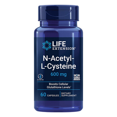 Life Extension N-Acetyl L-Cysteine 600mg (60 Capsules) (Z)