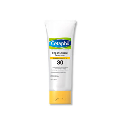 SPF 30 CETAPHIL Sheer Mineral Sunscreen Lotion for Face & Body (3 fl oz)