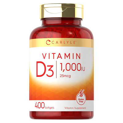 Vitamin D3 1000 IU (400 Softgels)