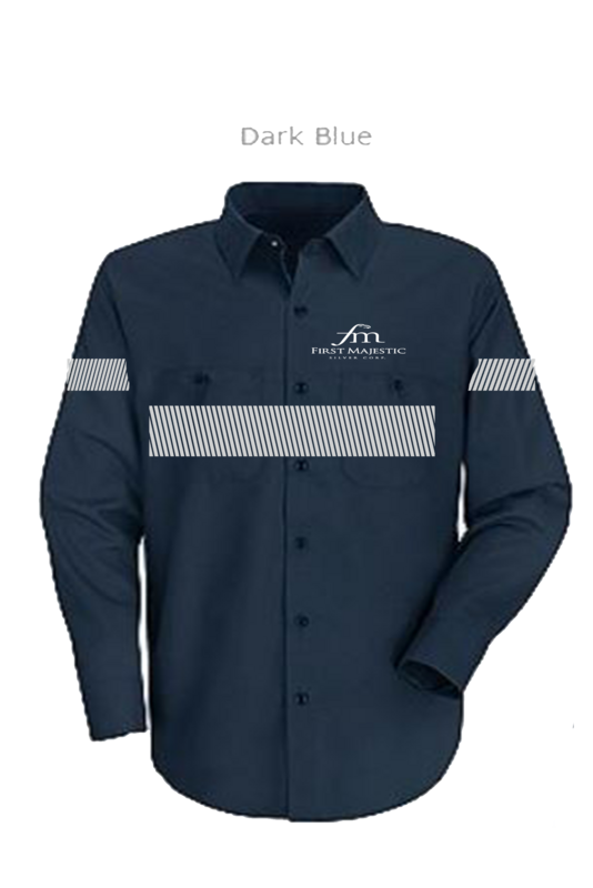 Red Kap Men&#39;s Industrial Long Sleeve Work Shirt