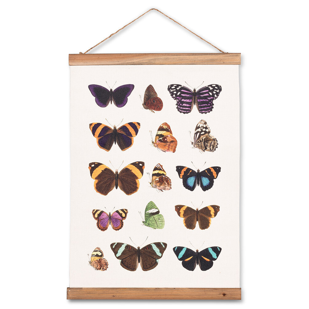 Butterfly Canvas Scroll
