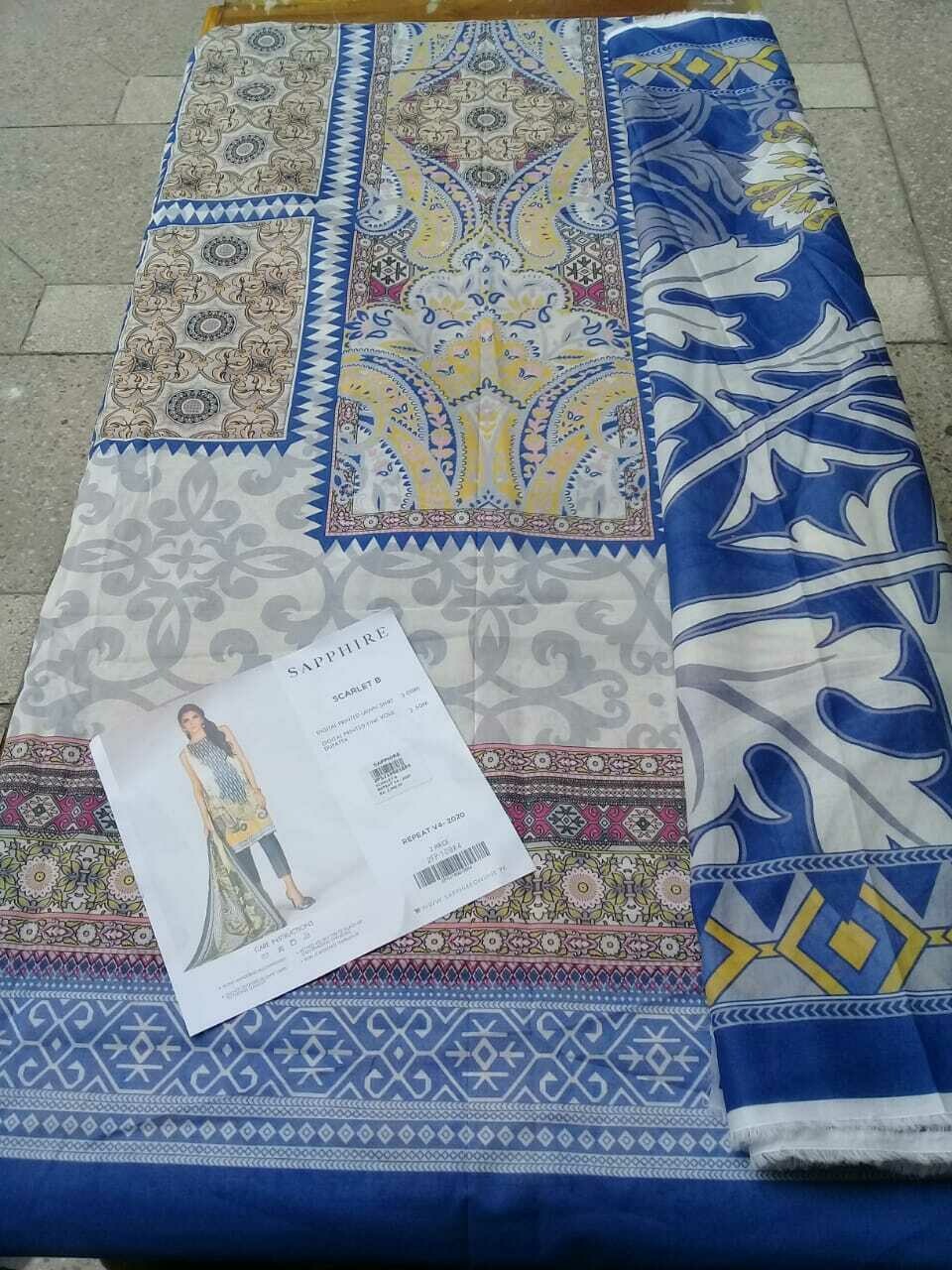 SAPPHIRE printed shirt &amp; Voile dupatta