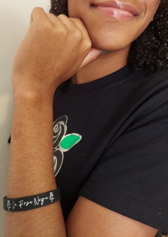 WRISTBAND (BLACK) - LA ROSA NEGRA