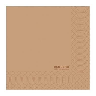 Duni servet ECO echo brown 24 x 24cm 3lg 300st