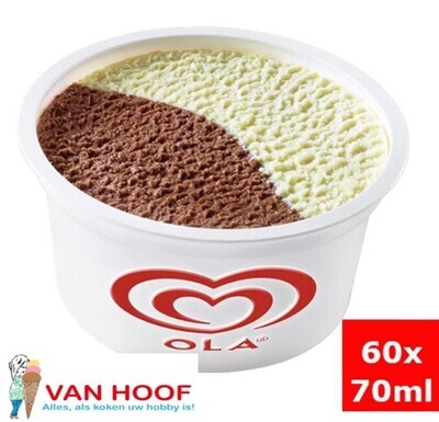 Ola mini cup vanille-chocolade 73mlx60st