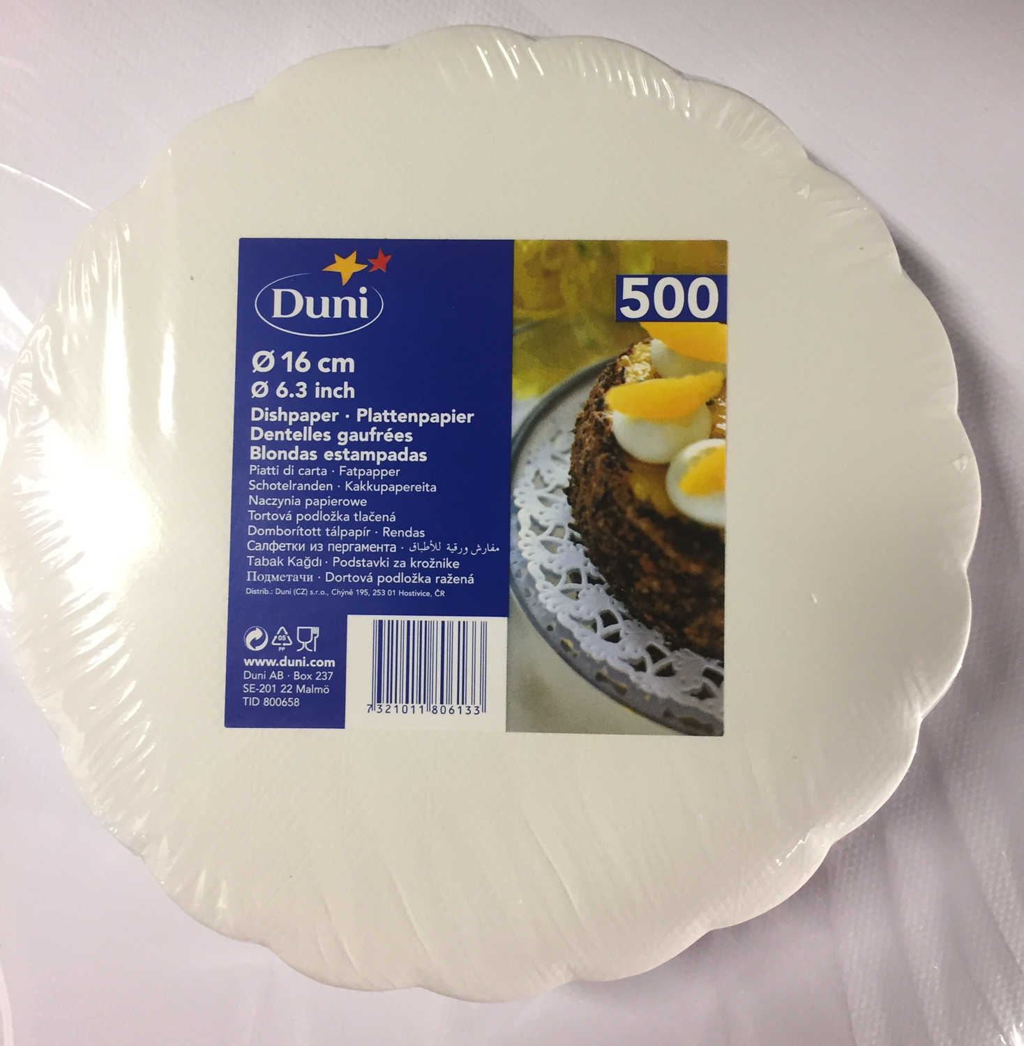 Kantje dicht rond 16cm 500st Kantje dicht rond 16cm 500st
