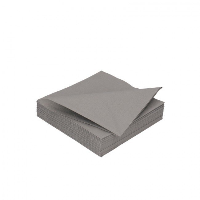 Duni servet granite grey 3lg 24 x 24cm 250st