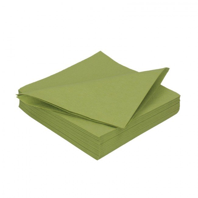 Duni leaf groen 2lg 33 x 33cm 125st Duni leaf groen 2lg 33 x 33cm 125st
