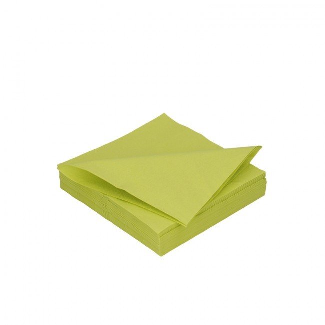 Duni servetten kiwi 3lg 33 x 33cm 125st Duni servetten kiwi 3lg 33 x 33cm 125st