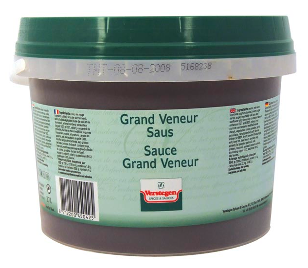 Grand veneur saus 2.7l Verstegen op bestelling