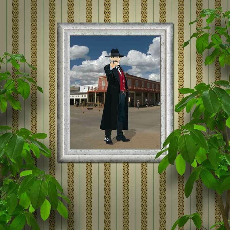 Doc Holliday in Tombstone Arizona - Illustration