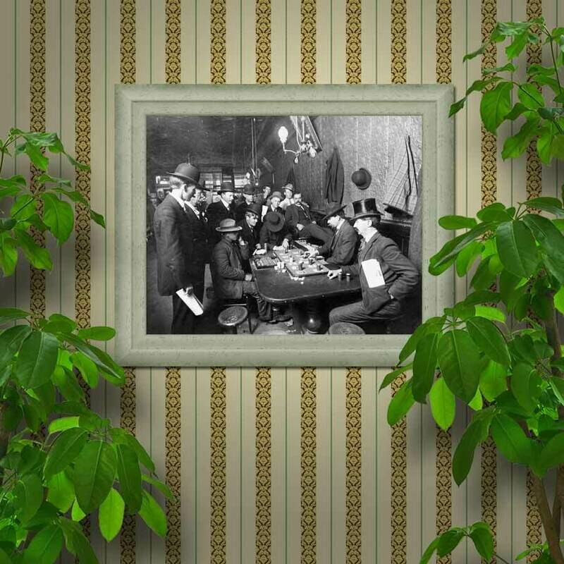 Faro game-8X10 photo -Bisbee Arizona Orient Saloon - Gambling -Sharp full image!