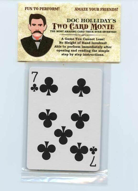 Doc Holliday’s Two Card Monte Classic Magic Trick - Made in USA