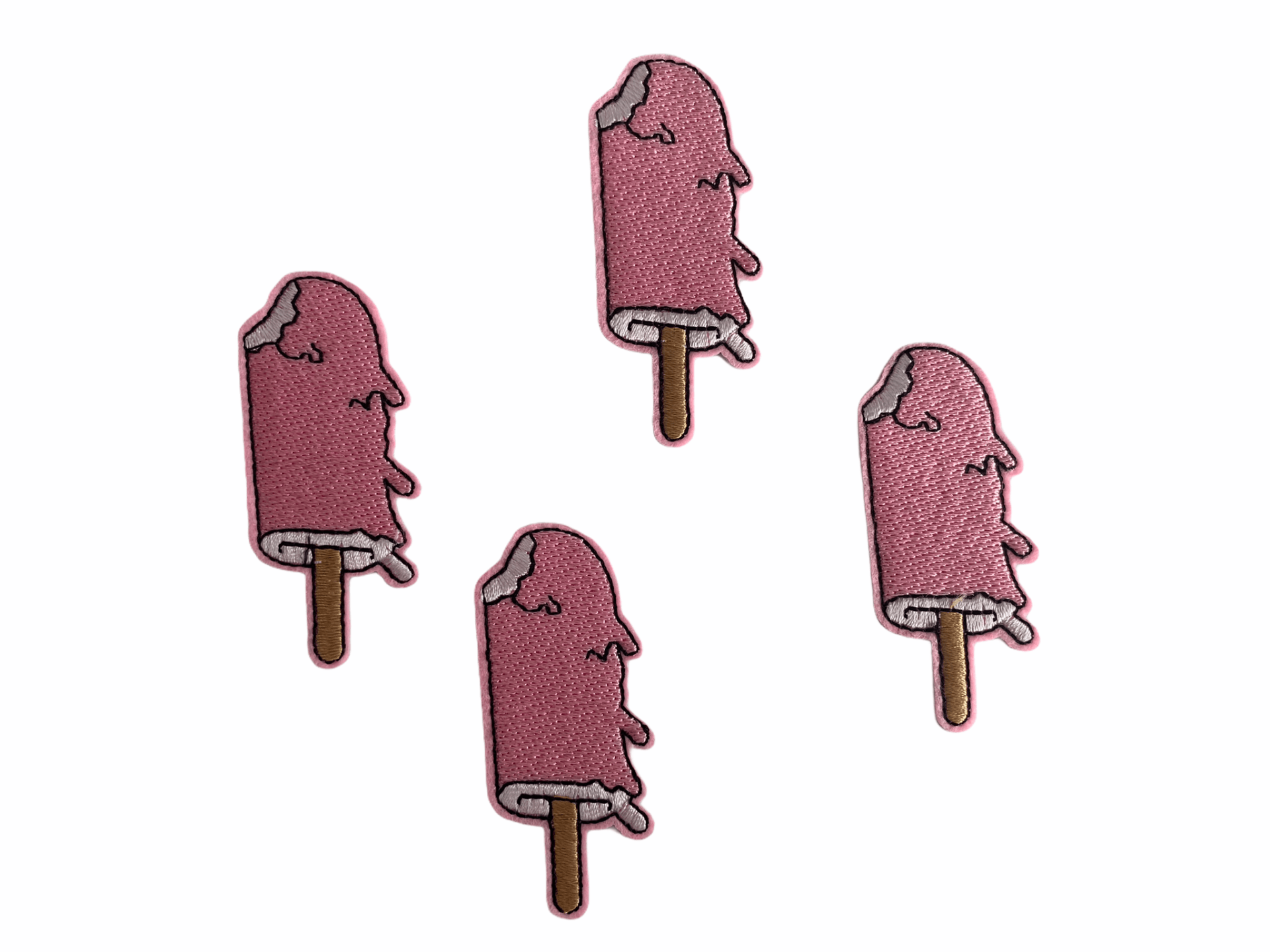 Ijs roze strijkapplicatie